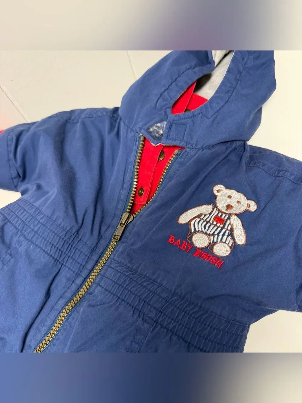 Vintage Baby B’gosh Navy Snowsuit Size 0-6 Months